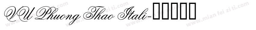 VU Phuong Thao Itali字体转换
